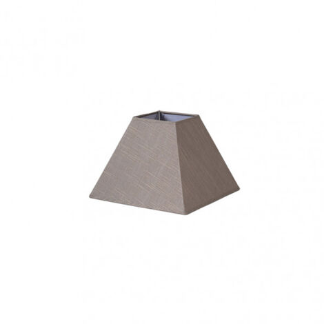 Tenorio Pyramide Lampenschirm e27 Leinen grau 25dx11dx18h