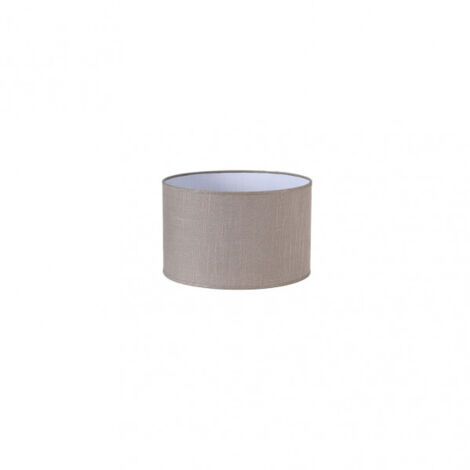 FABRILAMP - Happy E27 Zylindrischer Lampenschirm Leinen Grau 22dx22dx15h - FAB 176332228