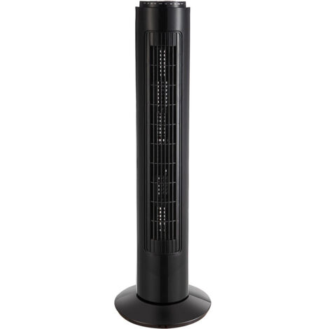 Ventilator de tower picaro schwarz 3vel 50w w/remote timer,fest und drehend 74x22x22cm (1/3)
