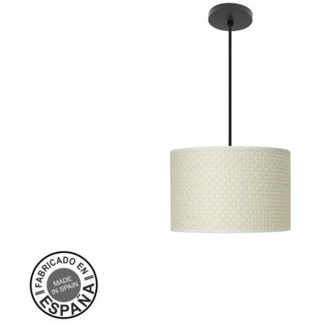 ABRILA AKUNADECOR Pendelleuchte Schirm Leinwand Mode Modell White 30 Cm