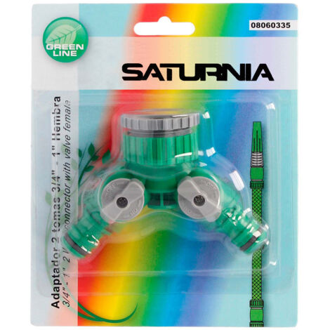 SATURNIA Adapter Kunststoffschlauch 3/4-1" Innengewinde mit 2