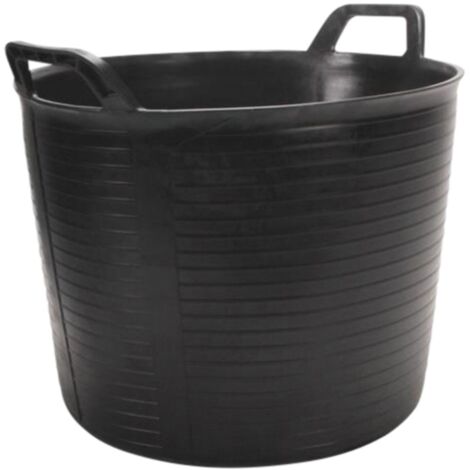 Schwarzer Kunststofftrog 40L RUBI - 88773