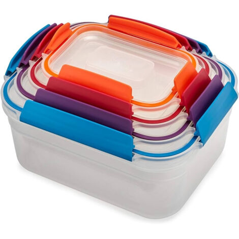 Nest Lock Joseph Joseph, Set de 5 luftdichte Vorratsbehälter de, stapelbar, mikrowellen- und spülmaschinenfest, Fassungsvermögen de 230 ml bis 3 L, Farbe himmelblau (1/5)