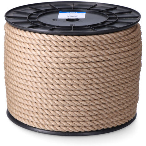 Ökologisches Juteseil de 3 Stränge (150 Meter de Länge und Stärke de Ø10 mm) Farbe braun (1/4)