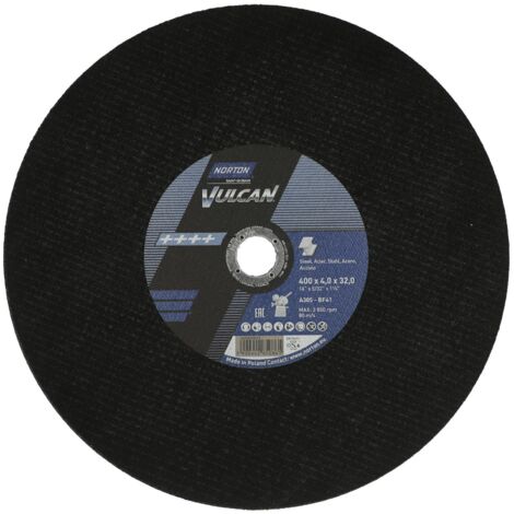 Norton tarcza.vulcan 400 x 4.0 x 32mm a30s do metalu /10szt.+1 gratis