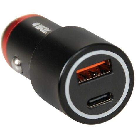 IBOX Autoladegerät C-20 USB-C + USB-A 48W - Schnellladen (1/4)