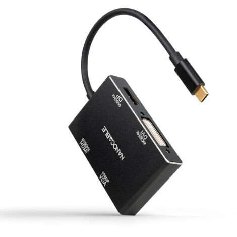Usb-c konverter A Hdmi/dvi/dp/vga Nanocable 10.16.4307 (1/2)