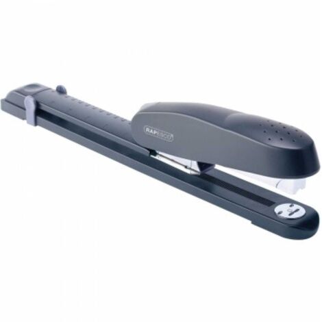 Rapesco 790 s Hefter de langer Arm - 50 Blatt Kapazität - geschlossene Heftung, offene Heftung - Frontlader mit doppelter Führung - Farbe schwarz (1/5)