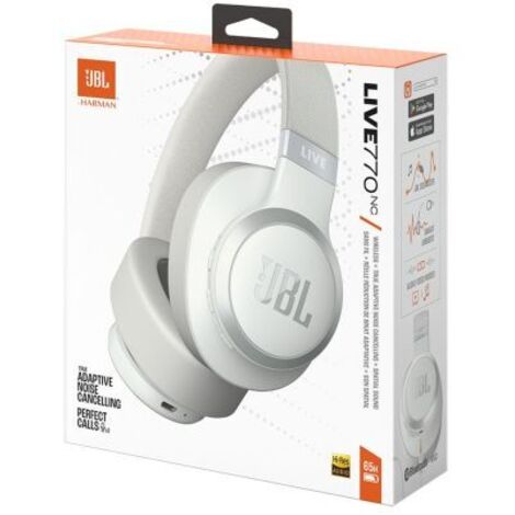 JBL Live 770NC Drahtloses Headset Bluetooth-Headset Telefonieren/Musik Weiß (1/5)