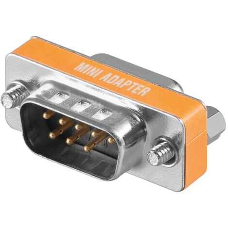 D-Sub9 Stecker-Buchse Adapter Null Modem CROSSED (1/2)