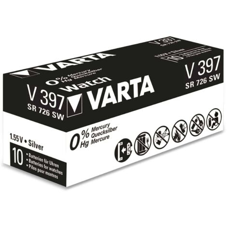 397 VARTA Uhr Batterie Silberoxid SR726SW (1/2)