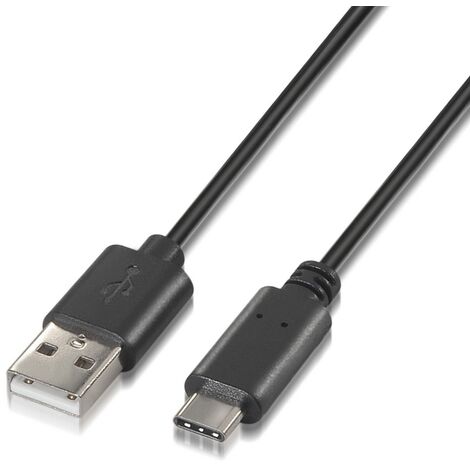 USB 2.0 A auf USB-C Schwarz 0,5m Kabel
