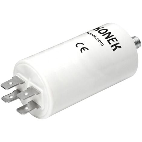 Kondensator Arbeitsmotor-Kondensator 75uF 450Vac FASTON Y M8 Maße 55x120mm