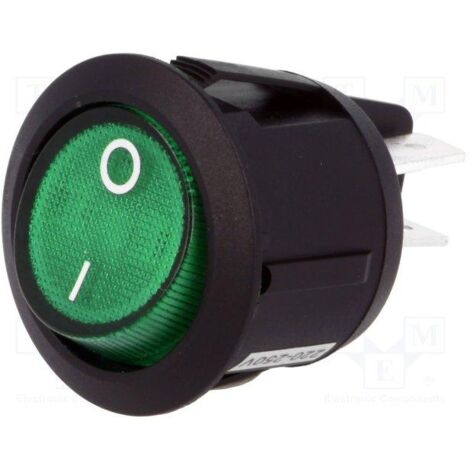 MONTERAL 3x Bipolarer Wippschalter – 16A 250V, Mit Grüner Leuchtanzeige, 22x30 Mm – Für Hausgeräte, Industrie & Beleuchtung