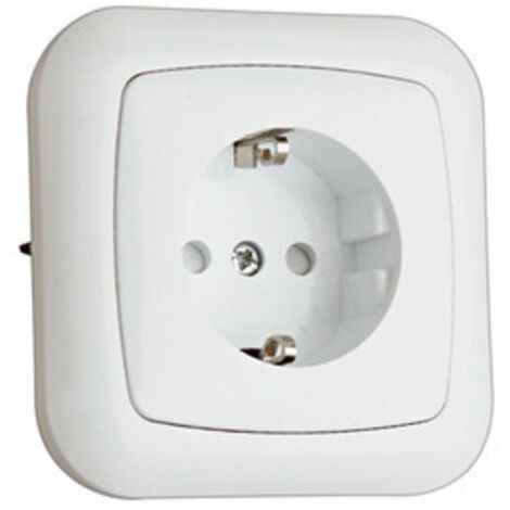 Distributore all'ingrosso di materiale elettrico - Presa Schuko doppia a tenuta stagna IP55 da esterno, 16A. 250V 50Hz