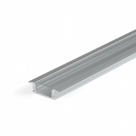 Aluminium-Profil LED-Streifen Versenkt Transparent 2m