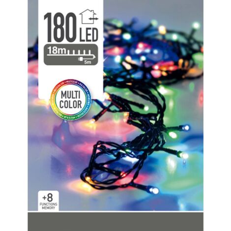 Multifunktionsgirlande 180 Leds mehrfarbig 220v 23m ip44 (1/5)