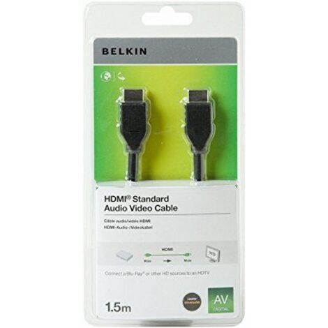 Belkin F3Y017bt1.5MBLK - Schwarzes digitales HDMI-Videokabel (1/5)