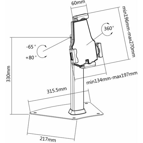 Produktbild von Fockety Dusch-Tablet-Halter, 180° Drehbar, Wasserdichter