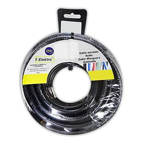 Schlauchtrommel H05VV-F 2x1mm Schwarz 20m (1/2)