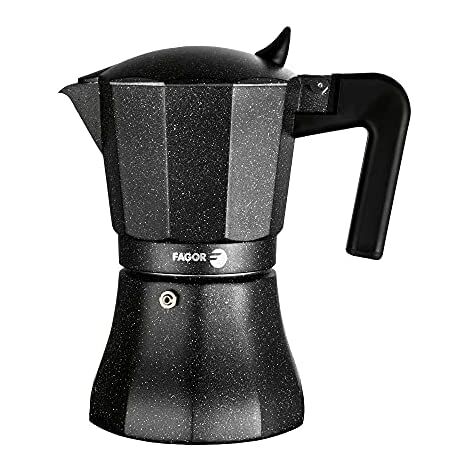 FAGOR Tiramisu Espressokanne – Italienische Kaffeemaschine Aus Alu, Für 9 Tassen, Herdgeeignet (ohne Induktion)