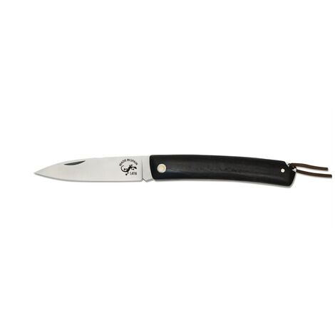 ELECTROPOLIS Messer Salamandra – 20,5 Cm, Klinge 8,2 Cm Aus Stahl 1.4116, Olivenholz-Griff, Inkl. Ledertasche