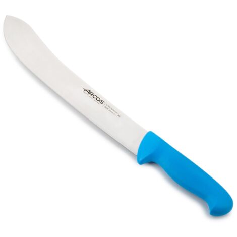 Metzgermesser Arcos Farbe - Prof 292823 aus Nitrum-Edelstahl und mango ergonomische blaue Polypropylenklinge 30 cm, Vitrine
