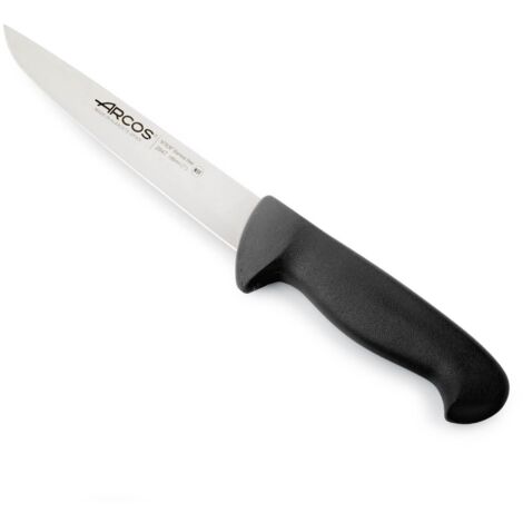 Fleischermesser Arcos Farbe - Prof  294725 Edelstahl Nitrum und mango ergonomisches Polypropylen  schwarz und 18 cm Klinge, Vitrine