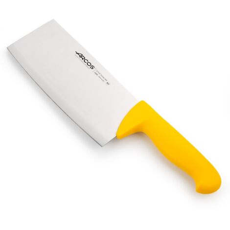Macheta Arcos Farbe - Prof 298500 aus Nitrum-Edelstahl und ergonomischem gelbem Polypropylen mango mit 20 cm Klinge und 2,5 mm starkem Gehäuse.
