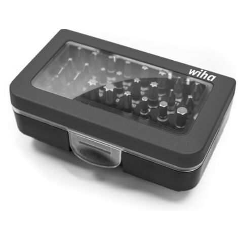 Wiha Bit Set Standard 25 mm gemischt 31-tlg. 1/4" C6,3 in Box mit Gürtelclip (41130) (1/2)
