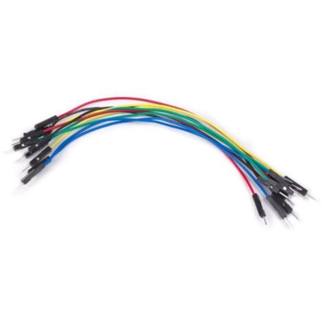 Verbindungskabel-Set - 1 männlicher / männlicher Stecker - 15 cm (5,9 Zoll) - 10 Stück (1/4)