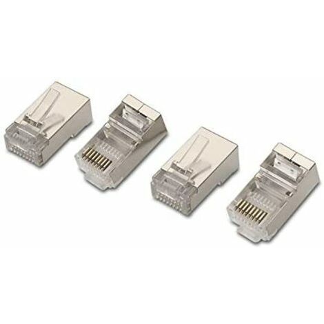 Lot De 10 Connecteurs RJ45 Cat.5e 8 Fils - AWG24 - Pour Câbles Réseau Ethernet, Installation Facile - 11