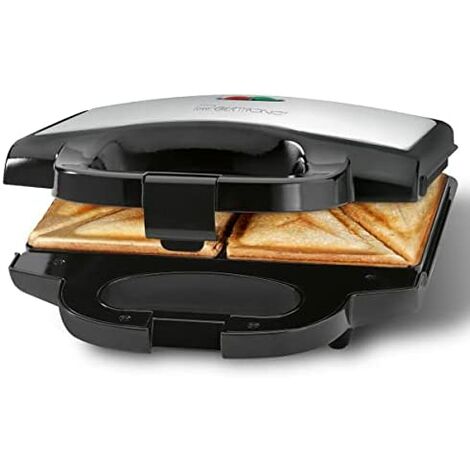 Clatronic ST 3778 Sandwich Toaster Schwarz Edelstahl (1/5)