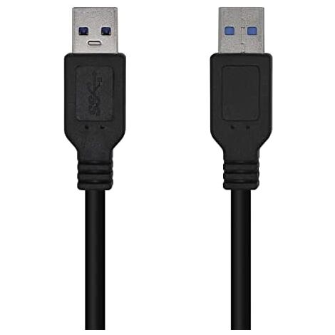 Kabel usb 3.0 usbaisens a105-0446/ usb male - usb male/ 1m/ schwarz (1/3)