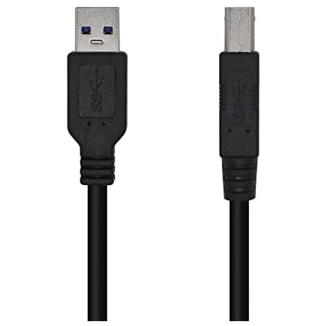 Kabel usb 3.0 Drucker aisens a105-0445/ usb male - usb male/ 3m/ schwarz (1/3)