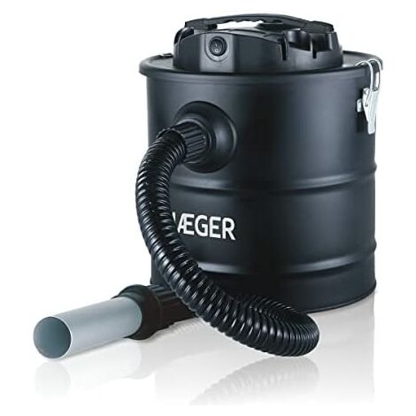 Haeger Feuerstelle 18 L Schwarz, Grau - Eschenstaubsauger (18 L, beutellos, Schwarz, Grau, 3 m, Metall, 10 cm)