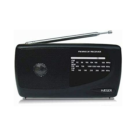 Feegow AM-FM Radio Tragbar - Batteriebetrieben Mit Teleskopantenne Für Indoor & Outdoor