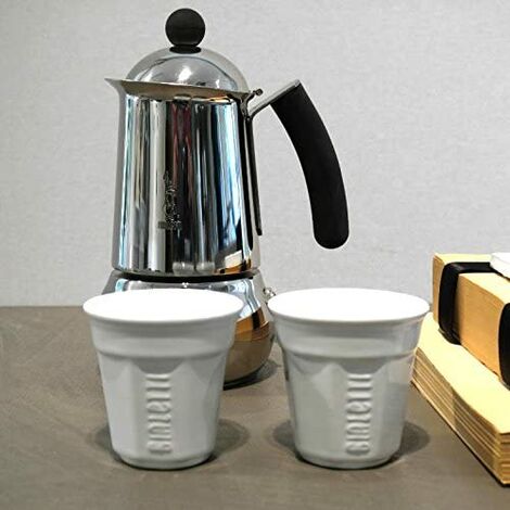 Frienemy Halbe Keramik-Tassen – Set à 2, 130 Ml, Weiß – Handgefertigte, Einzigartige Kaffeetassen Mit Design
