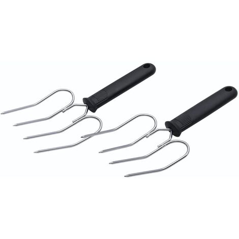 KitchenCraft Tranchiergabel-Set de Edelstahl und ergonomischer Griff 2tlg. 22 x 9 cm