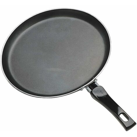 KitchenCraft - Antihaft-Pfannkuchenpfanne mit aufgedrucktem Rezept, Aluminium, 24 cm