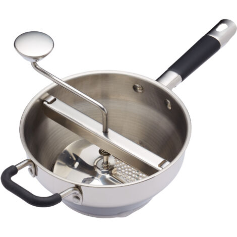 Kitchencraft Masterclass Elektrischer Hochleistungs-Kartoffelstampfer und Pürierstab, Metall, 43,5 x 21 x 19,5 cm