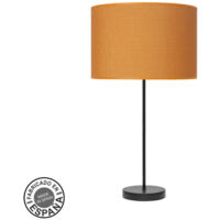 High Fashion Tischlampe 1xe27 schwarz/orange 63x30x30cm