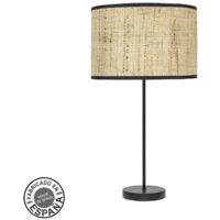 High Fashion Tischlampe 1xe27 schwarz/dunkelbraun 63x30x30 cm