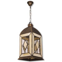 My Lamp - Califa Große Deckenleuchte 2lxe27 Beige (11x29x29)