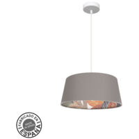 FABRILAMP Lampe de Deckenstativ 40d Tunez 1xe27 Weiß/topo gemustert