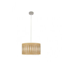 Pendelleuchte alexandra 1xe27 nickel/helles holz regx30x30 cm