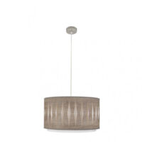 Pendelleuchte alexandra 1xe27 nickel/holz grau regx40x40 cm