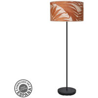 FABRILAMP lámpara de pie de salon Moda 1xe27 Schwarz/Blatt Caldera 163x40x40