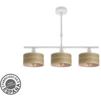 gilda lampe 3xe14 weiss/helles holz regx55x14 cm