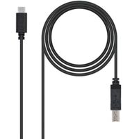 Kabel usb 2.0 Drucker 3a, Typ usb-c/m-a/m schwarz 1.0m